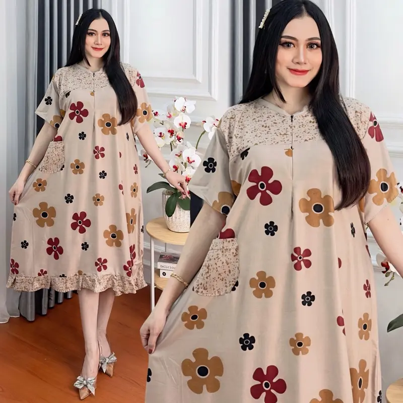 Daster Salsabil Ld 120 Rayon Premium Kekinian Bumil Busui Friendly 4