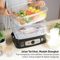 Gambar IDEALIFE - Food Steamer – Pengkukus Makanan - IL–114C (3 Layer) dari IDEALIFE ONLINE STORE Kota Administrasi Jakarta Utara 4 Tokopedia