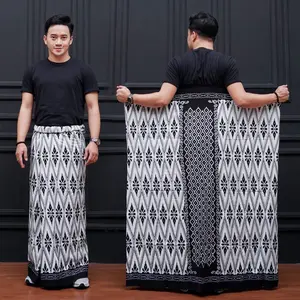 Sarung Goyor Botol Print Bahan Santung Halus Adem Tebal Fashion Muslim Pria Rayon Muslim AL Motif Santri Batik Printing Katun Lembut Dewasa