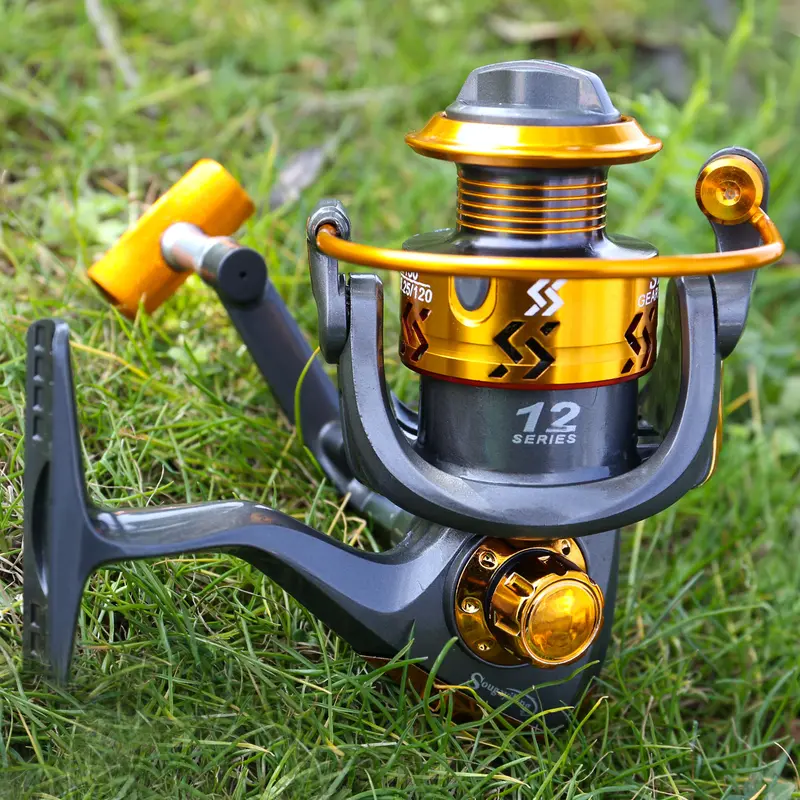 Sougayilang 2.1-3.6m joran pancing Serat Karbon joran pancing laut joran teleskopik 5.2:1 Rasio kecepatan rotasi Emas reel pancing Max 10Kg Murah Kualitas Baik Peralatan Pancing untuk Memancing Di Luar Ruangan 7
