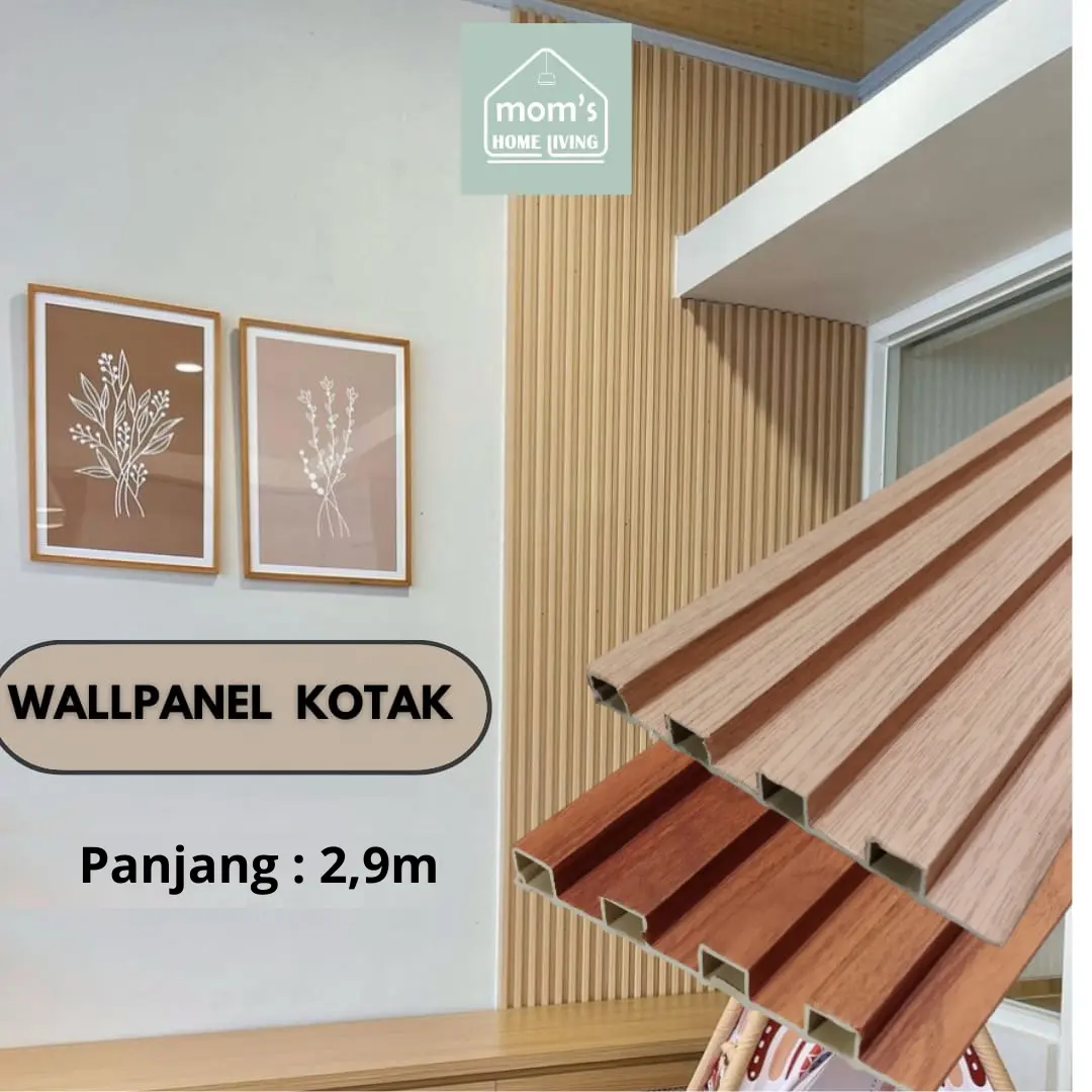 WALLPANEL WPC FLUTED WALLPANEL PVC 3D FLUTED BRUNO-SERIES PANJANG 2,9 METER | DEKORASI DINDING