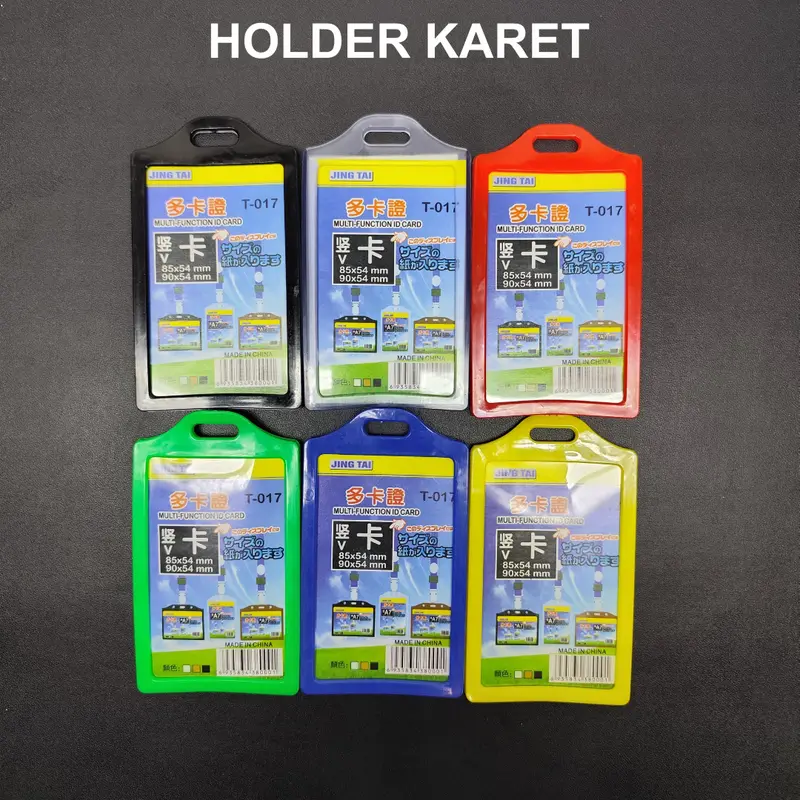 ID CARD HOLDER / TEMPAT ID CARD / NAME TAG / CASING ID CARD KARET 2 sisi 0