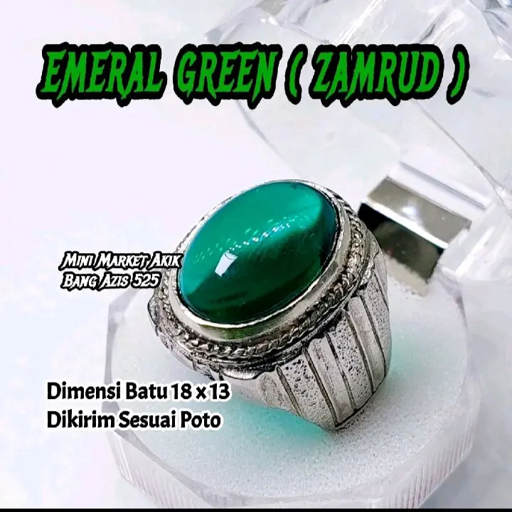 cincin batu zambrud emerald beryl