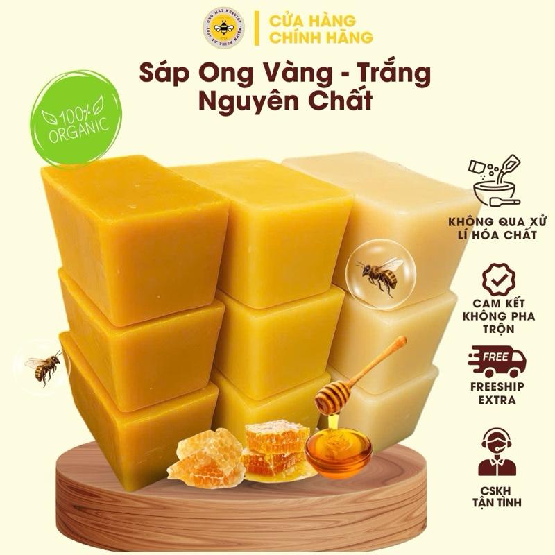 Sáp Ong Vàng/Trắng Nguyên Chất– Làm Son, Dưỡng Da, Nến Thơm, Bánh Kẹo Tiệm NesViet
