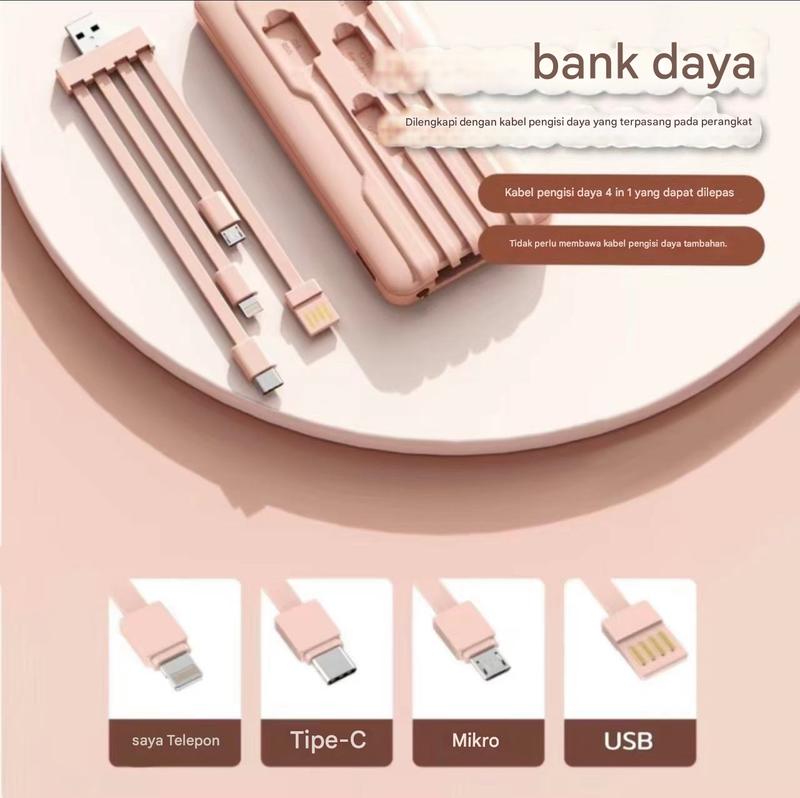 Product Introduction of Power Bank 30000 mAh Mini Kartun BeruangUkuran dengan 4 USB Pengisian Cepat SenteiLED Tampilan Cahava Power Bank Power BankEksternal Charger Ponsel Portabel untuk lOS /Android 33