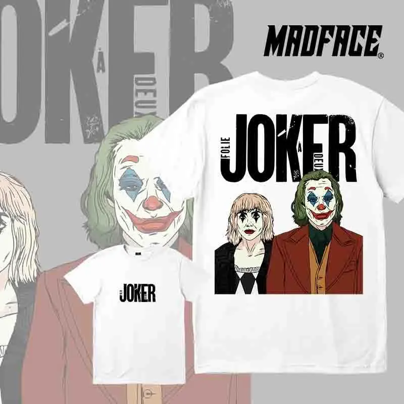 MADFACE CLOTHING-Joker 2024: Folie à Deux-Kaos Joker dengan Desain Garis, Bahan Katun,Tersedia COD 5