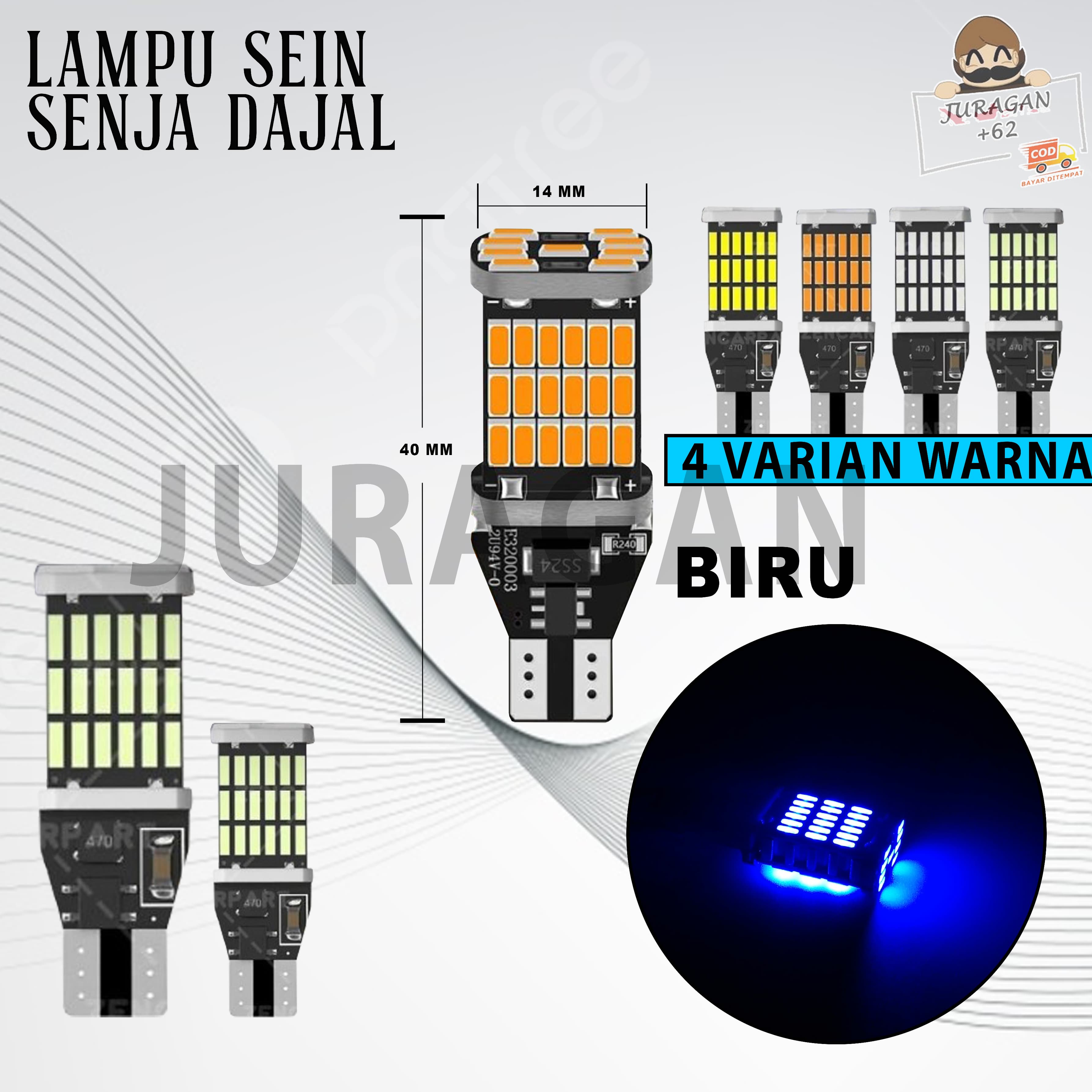 LAMPU DAJJAL DAJAL SEN SEIN 45 LED BOHLAM BOLAM MOTOR MOBIL T15 T10 W16W 4014-45 SMD TERANG 12V SERBA GUNA UNIVERSAL LAMPU DAJJAL DAJAL SEN SEIN 45 LED BOHLAM BOLAM MOTOR MOBIL T15 T10 W16W 4014-45 SMD TERANG 12V SERBA GUNA UNIVERSAL
