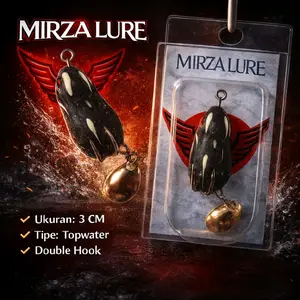 Mirza Lure Topwater Double Hook (variasi warna chat penjual)