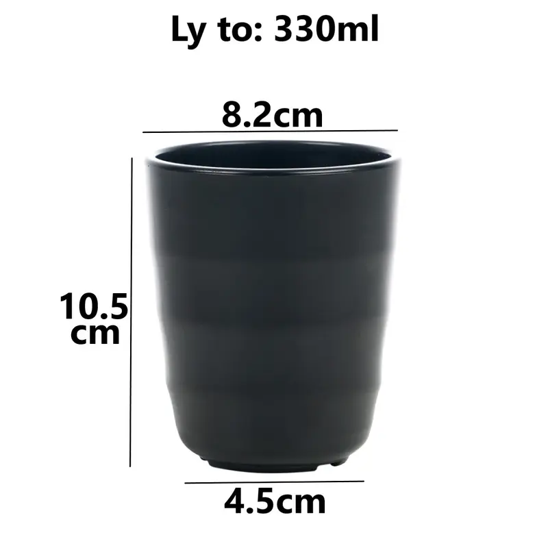 Ly tròn Thái nhựa VIỆT NHẬT - Ngoài nhám, trong bóng - Uống nước, trà đá, hàng quán - 6280/1 3