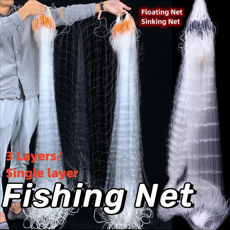 Ready To Use 1/3Layer Fishing Net Floating Net Sticky Net Fishing 25M-45M Float Lambat White Nylon Line Fishing Nets - TikTok Shop Philippines Ready To Use 1/3Layer Fishing Net Floating Net Sticky Net Fishing 25M-45M Float Lambat White Nylon Line Fishing Nets - TikTok Shop Philippines