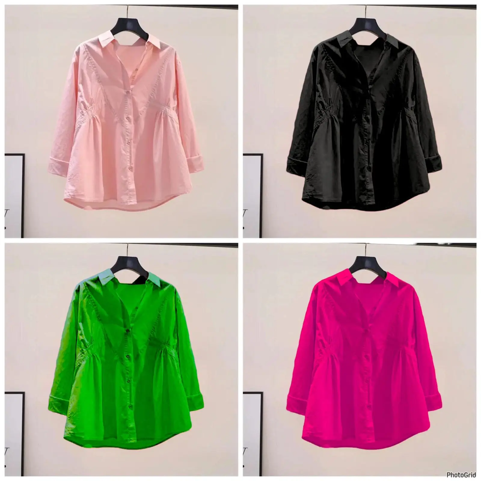 POPLINE SHIRT / KEMEJA WANITA KATUN POPLIN / ATASAN WANITA VIRAL FASHION STYLE 8154