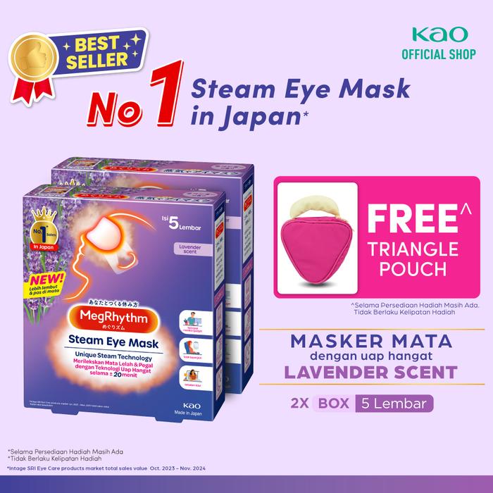 Gambar Megrhythm Steam Eye Mask Lavender 5s Twinpack - Masker Mata - Tanpa Gift dari KAO Indonesia Kab. Bekasi 5 Tokopedia