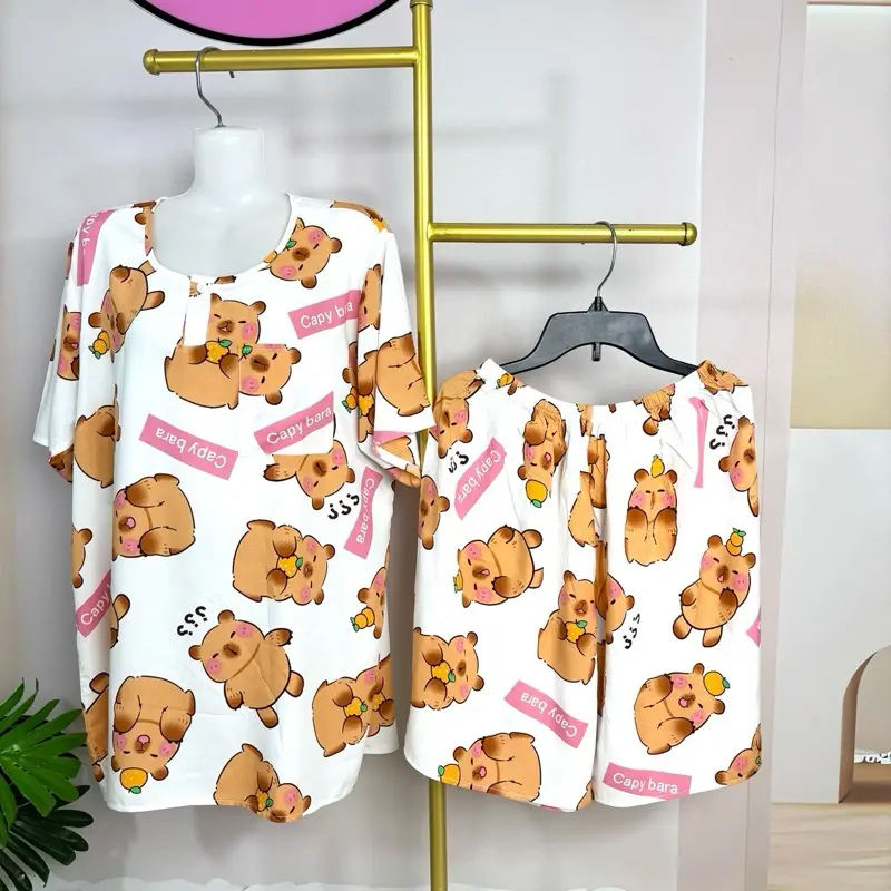 DQM - 30. Bộ Quần Ngắn Áo Tay Ngắn Bé Trai. Chất Vải Tole Lanh Hai Da. Size 57kg đến 65kg.