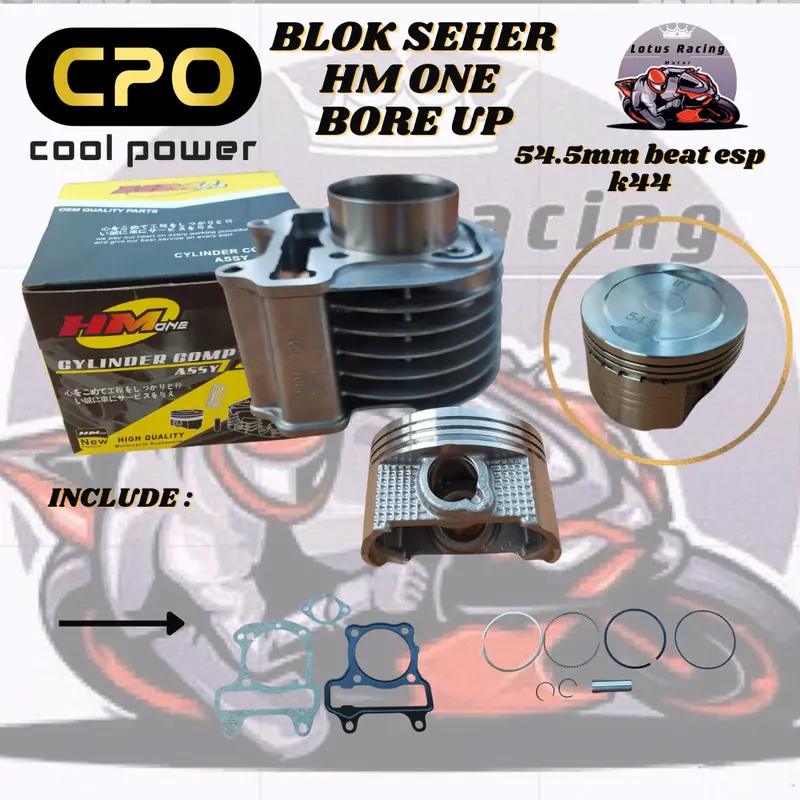 blok seher bore up beat esp 53mm 54.5mm boring racing beat k44 scoopy esp beat street 2015 2019 vario 110 piston ring hmone komplit lengkap 1
