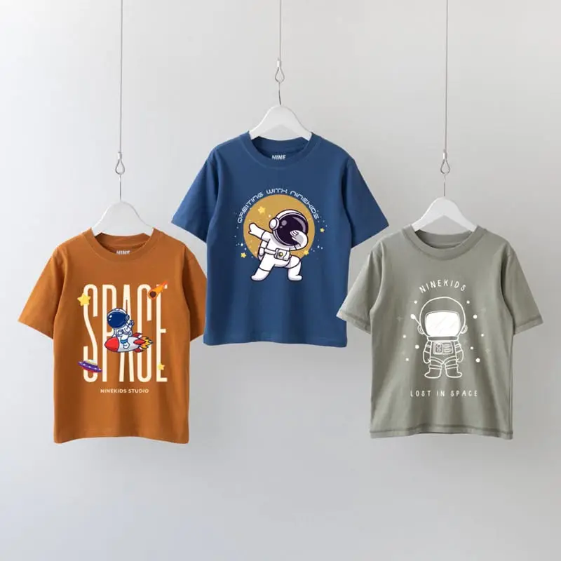 Kaos Print Astronot Series – Kaos Oversize - Anak laki–laki & Perempuan