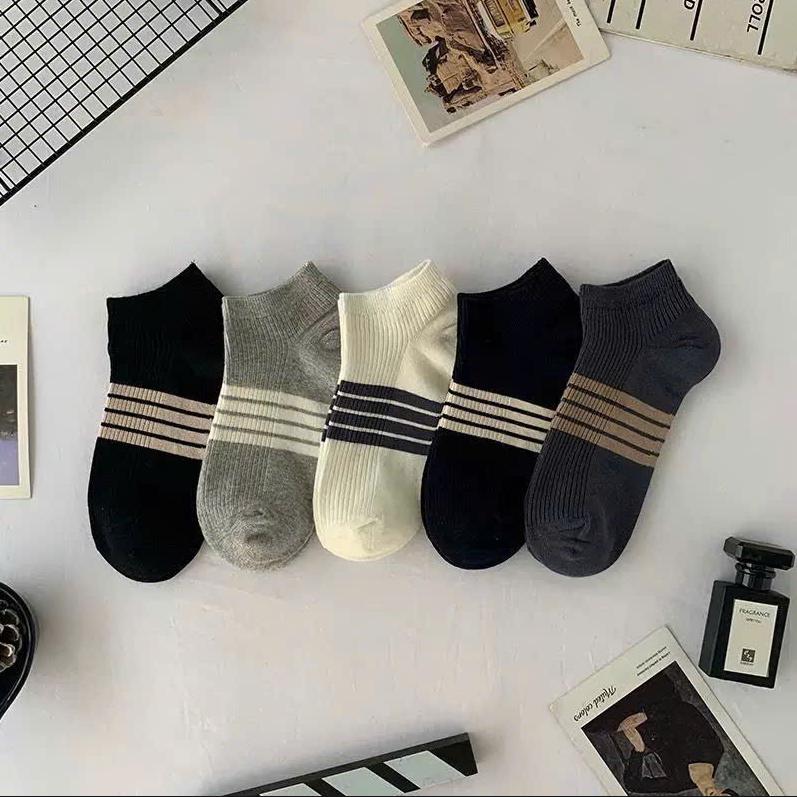 Combo 10 đôi Tất Nam Cổ Ngắn Thời Trang Sang Trọng Chất Liệu Cotton Co Giãn 4 Chiều Thoáng Khí Thấm Hút Mồ Hôi