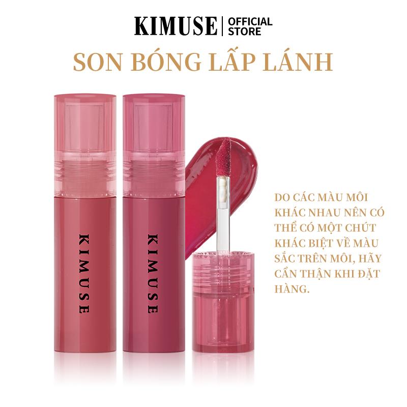 [COD]KIMUSE Gleamy Gloss Lip Stain Moisturizing Long Lasting Mirror Lip Glaze 1PCS 2.5ml
