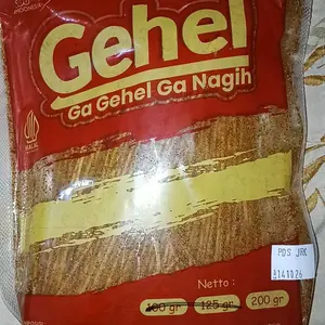 GEHEL Mie Lidi 200gr Cemilan Pedas - Makanan Ringan Food Snack Jajanan Keripik Kering noodles