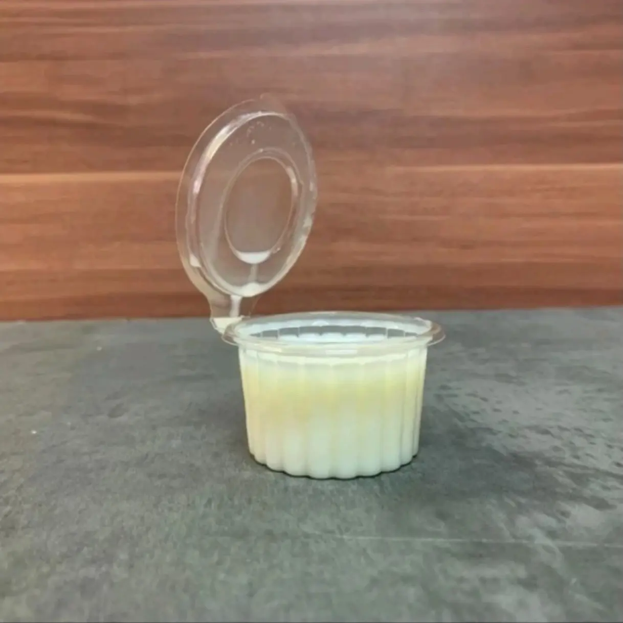 Mika Cup Puding 60ml dengan tutup senyawa ( pack isi 50 pcs)