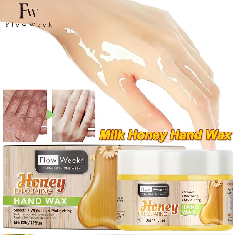 Product Introduction of Flow Week Exfoliating Hand Wax Smooths Softens Rejuvenates Dry Hands Deep Moisturizing Treatment for Silky Skin Moisture 0
