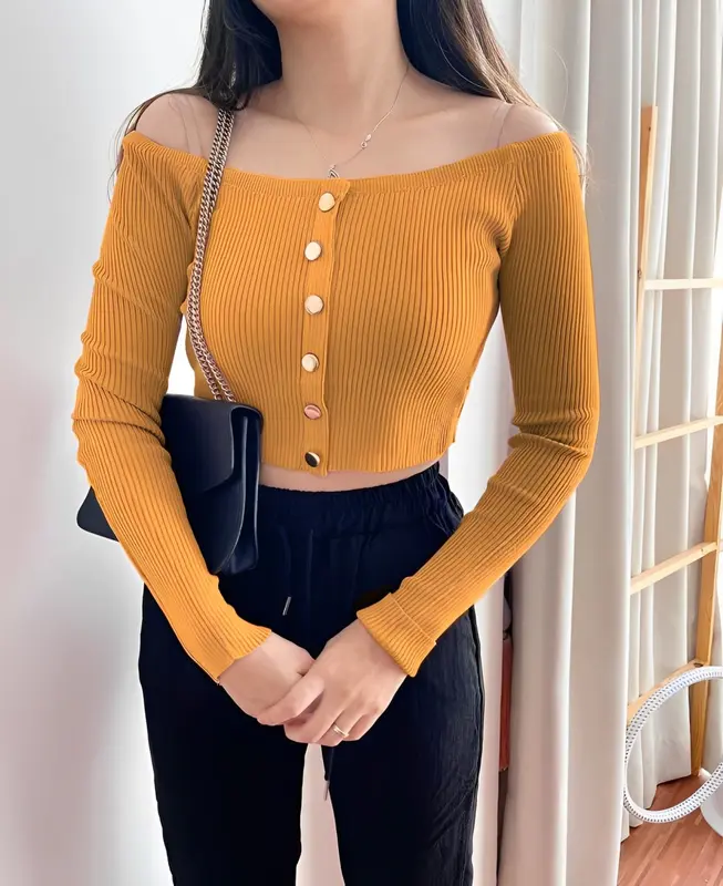 GFS Blouse Rajut Sabrina Ld 80 - 90 cm P 40 cm B 200 gr Cotton Polyester #4507 6