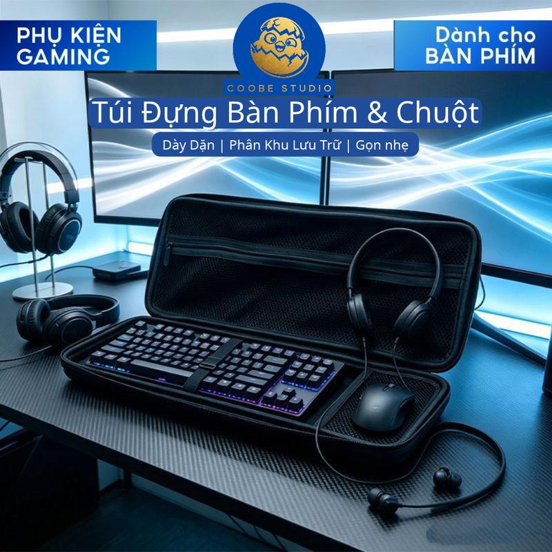 Túi Đựng Bàn Phím Cơ Và Chuột , Túi Bảo Vệ Bàn Phím Rời Laptop, EVA Chống Sốc, Chống Bụi, Chống Nước | Túi Bảo Vệ Keyboard Có Ngăn Phụ Kiện