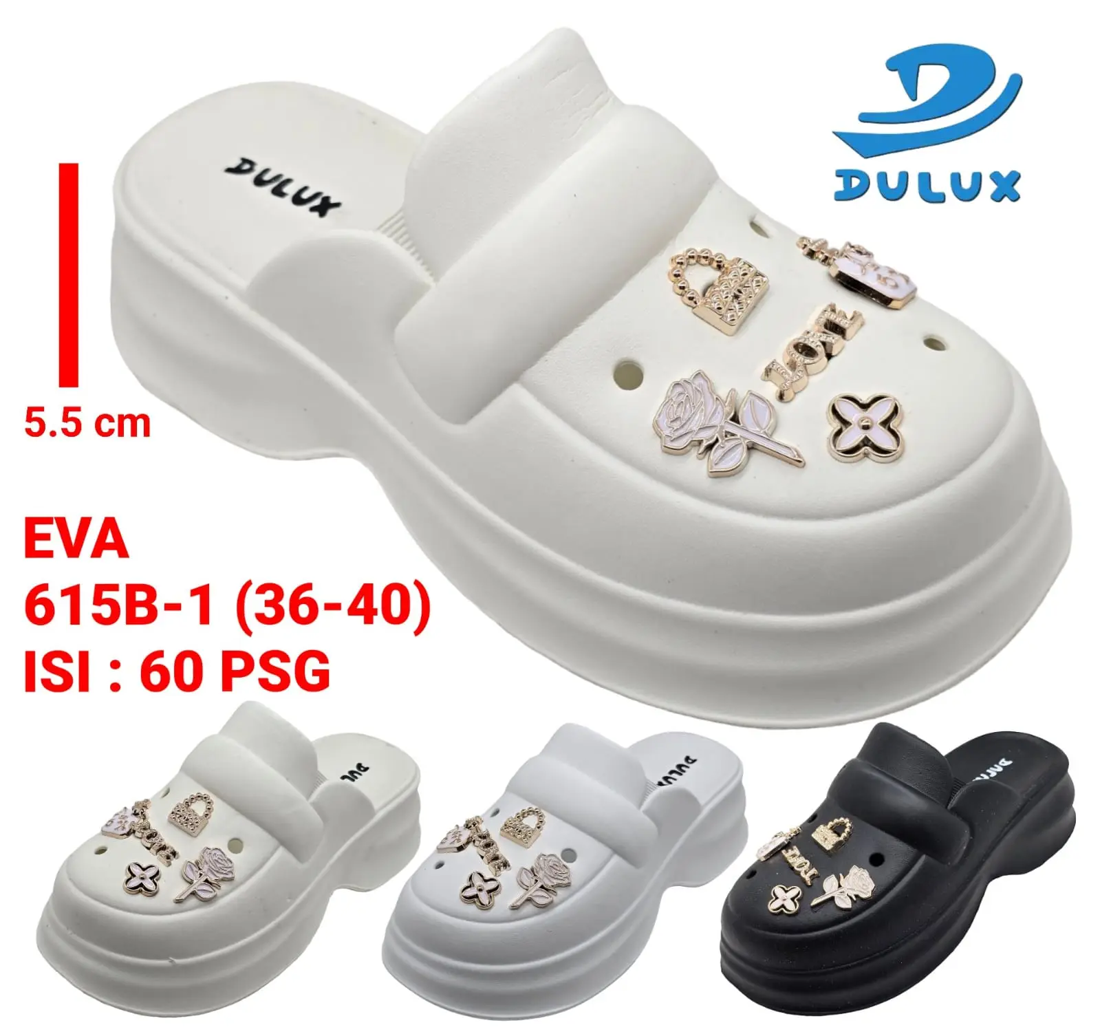 DULUX - SANDAL BAIM WANITA HAK TINGGI 615BH/B-1 UKURAN 36-40