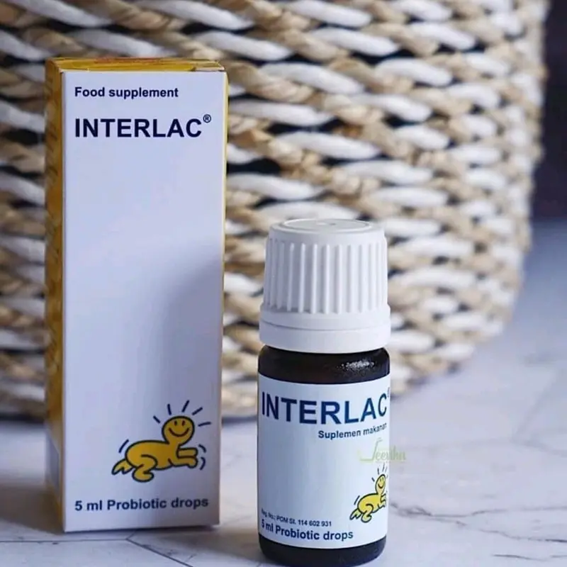 Interlac Oil  Drops Probiotik Bayi Untuk Pelancar Pencernaan 1