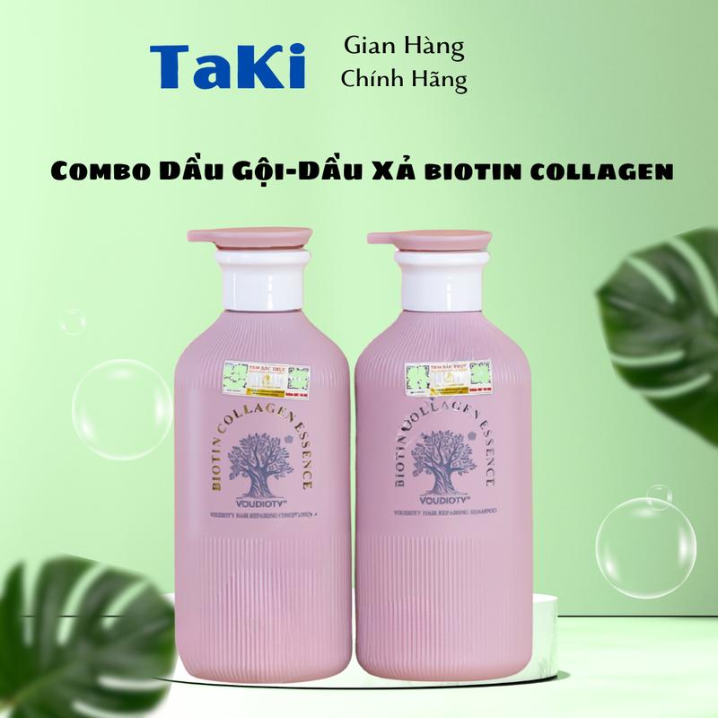 Ưu Đãi Live- Dầu Gội Xả Cặp Biotin Colagen Cao Cấp Thơm Lâu Giúp Tóc Mềm Mượt , Giảm Tóc Khô Sơ , Hỗ Trợ Giảm Tóc Gãy Rụng - Cặp 1000ml biotin  dầu  gội combo  sữa  tắm  dầu  gội