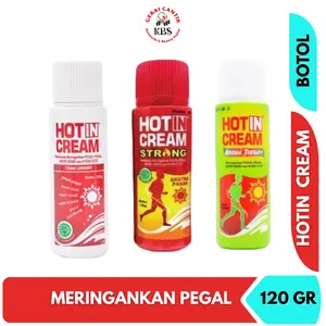 Hotin Cream Botol 120 Gram Original Strong Aromaterapi - Krim Membantu Meredakan Capek, Pegal, dan Nyeri Otot Urut Hot Krim