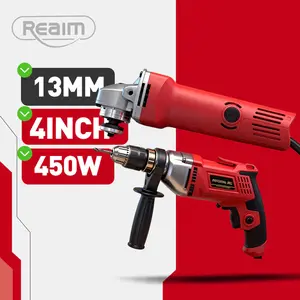 REAlM merah13mm bor dan gerinda mesin bor listrik bor gerindapaket bor dan gerinda mesin gerinda tangan paket bor paketbor dan gerinda