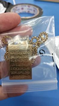 Product Review of Kalung Loket Islam, Ayatul Kursi, untuk Wanita dan Lelaki, Keluli Tahan Karat, Warna Emas, Rantai Pingat Al-Quran Arab, Barang Kemas Charms Jewelry from s**p 0