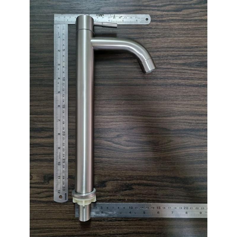 Kran bambu kran air wastafel kran bambu estetik  stainless SUS 304 tinggi 30cm 3