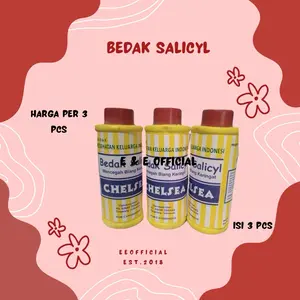 3 PCS ECER BEDAK SALICYL CHELSEA / BEDAK BIANG KERINGAT / BEDAK BAYI / BEDAK ANAK / BEDAK GATAL