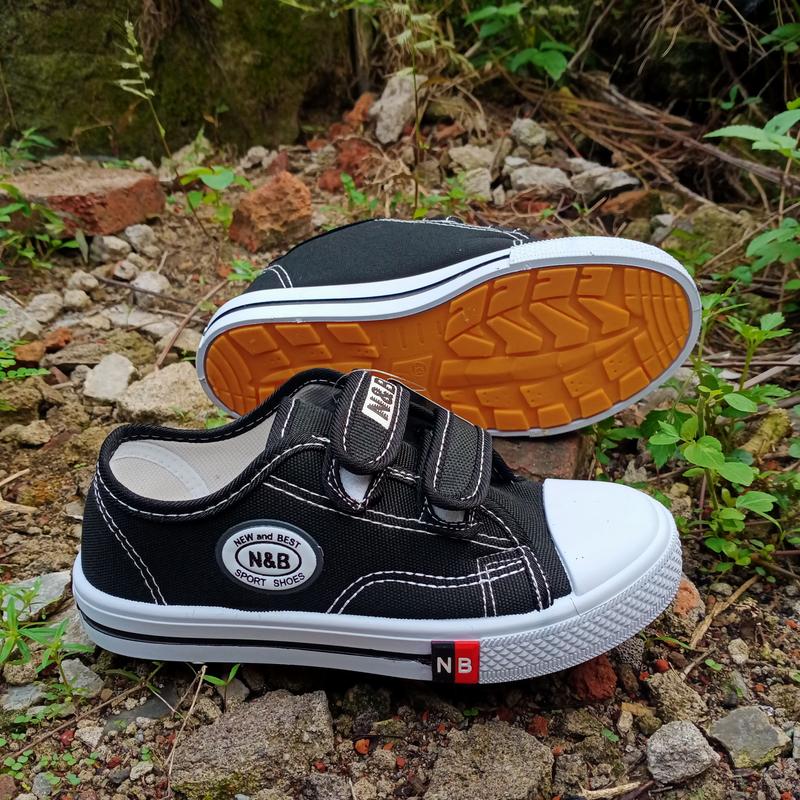 Product Introduction of sepatu sekolah nb perekat anak sd tk paud original boot velcro anak laki laki perempuan sol karet kuning Fashion nb  anak 2