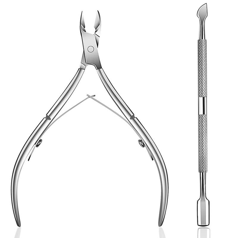 Product Introduction of Professional Cuticle Cutter Pusher Trimmer Manicure Tools with Double Spring Nail Care Tool for Manicure Pedicure Beauty Spa Saloon 8