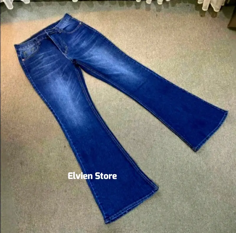 Highwaist Cutbray Jeans Retro 114 - Celana Jeans Cutbray Premium Wanita Panjang Cutbray Retro Jeans Vintage 2