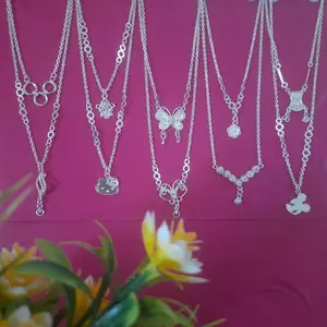 (COD) Kalung perak motif ukuran anak dan dewasa