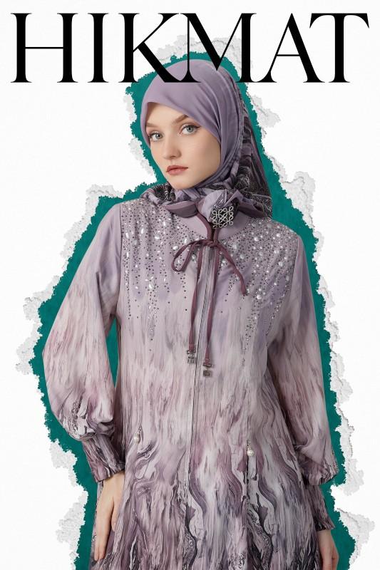 Hikmat Fashion Original A6682-04 Abaya Hikmat  noerbutikmuslim