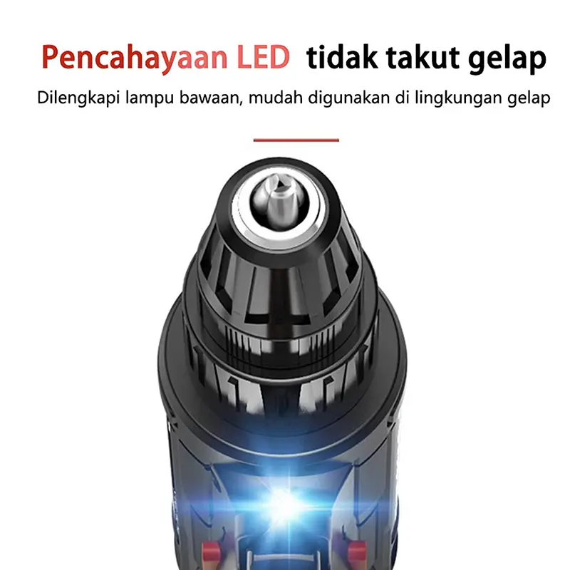 Mesin Bor Impact Drill 299V Baterai Tangan Cordless Drill Battery impact drill Cordless Electric Bor Tangan Listrik 5