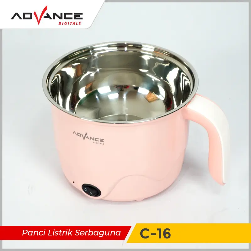 [COD] Advance Panci Listrik C-16 Warmer Steamer 1.5 Liter Air Panas Pancilistrik Multifungsi Serbaguna Untuk Anak Kos 3