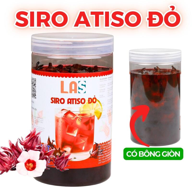   2KG Giá sỉ  Siro bông atiso đỏ LAS có kèm bông giòn đậm đặc sạch sẽ - Hàng công ty LAS 