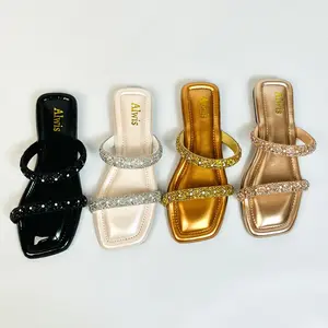 Alwisshoes NAFIA Sandal Wanita Premium Sendal Teplek Cewek Kekinian Non Slip Sendal Flat Elegan