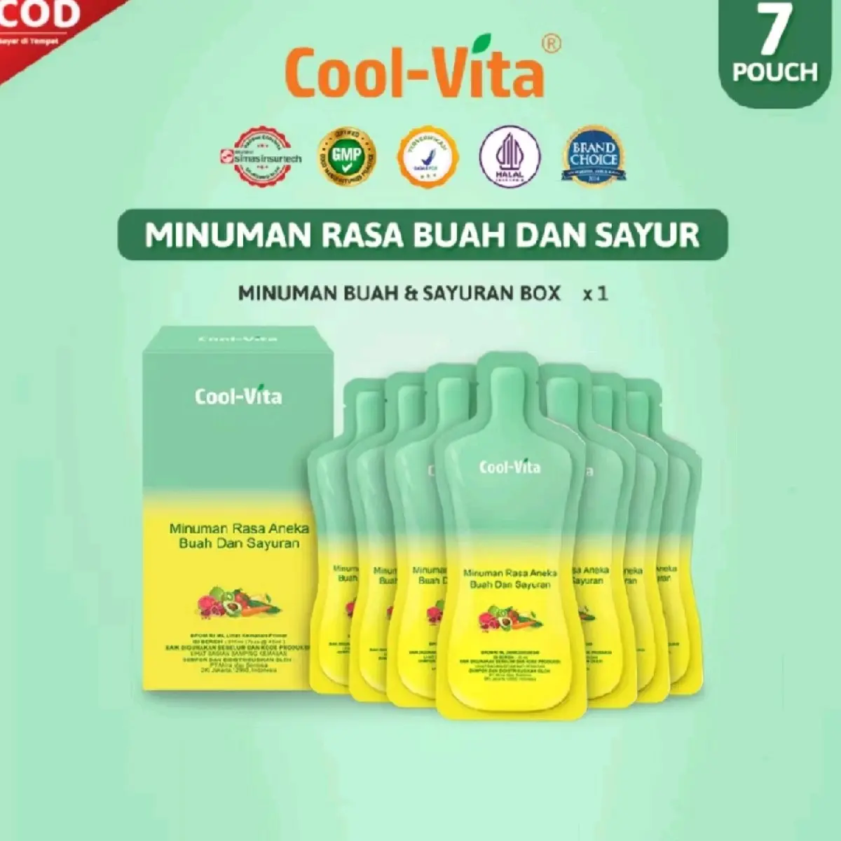 coolvita hijau sayur dan buah 2box isi 14pouch