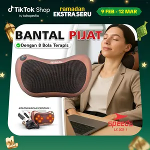 Speeds Bantal Pijat 8 Bola Coklat Bantal Pijat Terapi Relaksasi Leher Punggung Alat Pijat Untuk Orang Tua 202-1