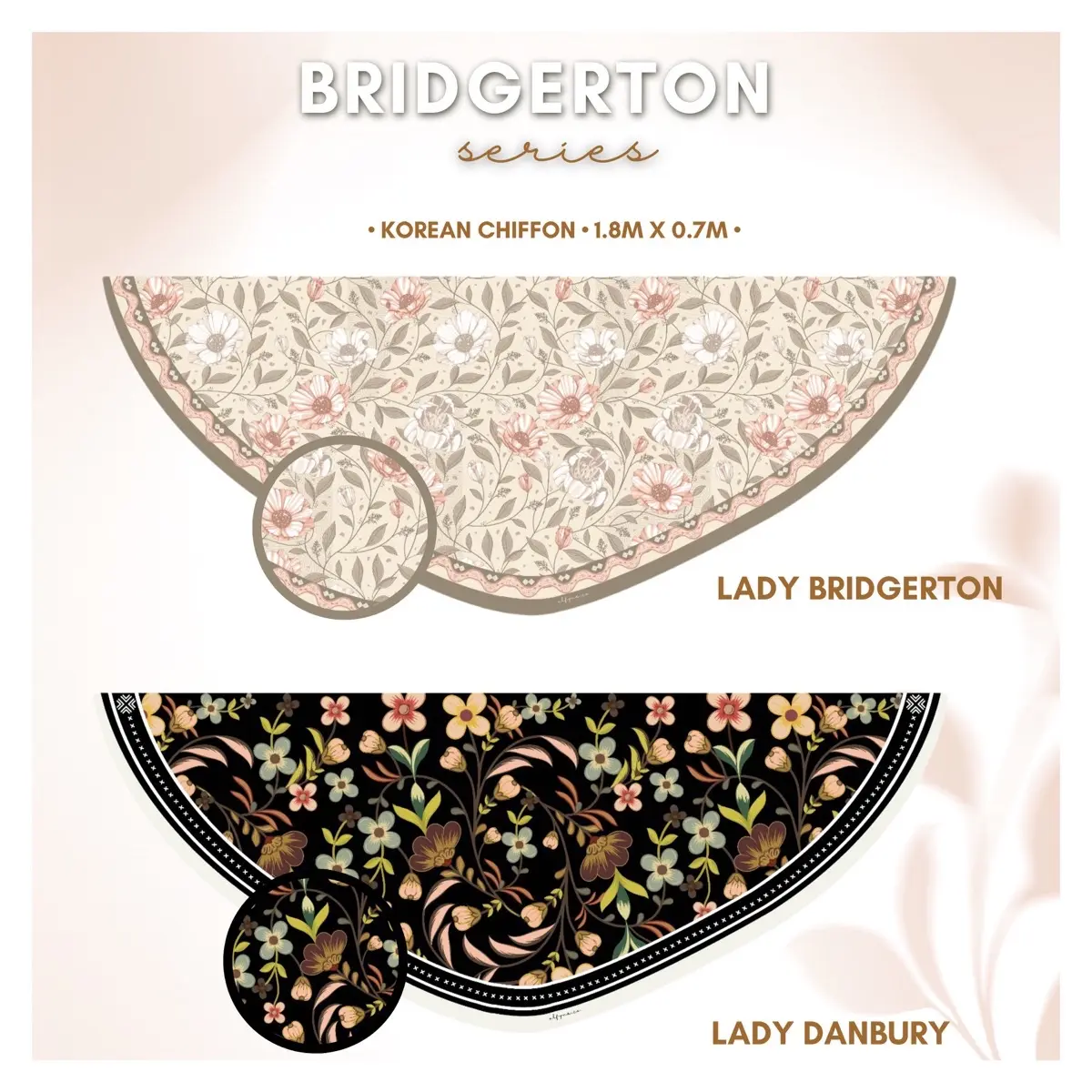 Bridgerton Series - Half Moon Shawl