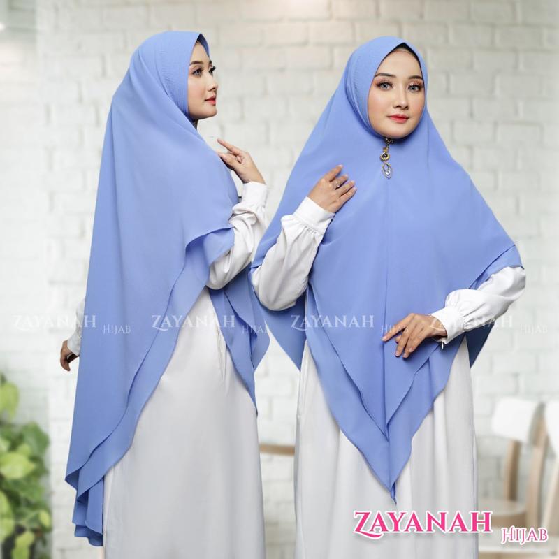 khimar jumbo premium amirah /khimar syari ceruty 2 layer trend 2023 !! 2