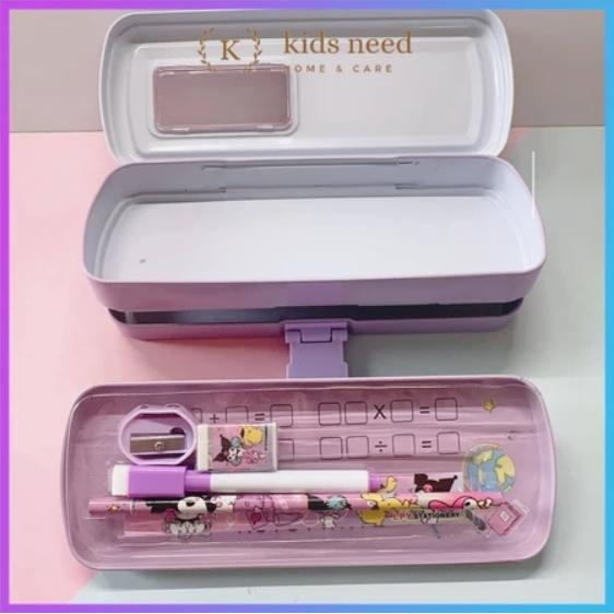 Pensil Case Kaleng Rantang 3 Susun Ada ISI / Kotak Pensil Sleting / Tempat Pensil Kaleng White Board Karakter Kuromi Lucu Stationery 4