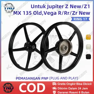 Velg Racing Rims Ring 17 BIKINGBOY untuk Jupiter MX 135 Old/Jupiter Z New /Z1/ Cross/ Burhan/Vega R/Zr/Rr New| Ukuran 1.4x17 (Depan) & 1.6x17 (Belakang) | Harga per Pasang sp 522