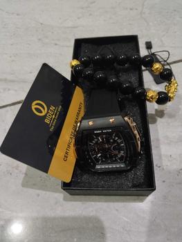 Product Review of 【003Harga telah diganti, cepat beli】BIDEN Jam Tangan Pria Anti Air Olahraga Multifungsi Tali Silikon Pria Jam Tangan Cowok Original YNR028 from L** 0